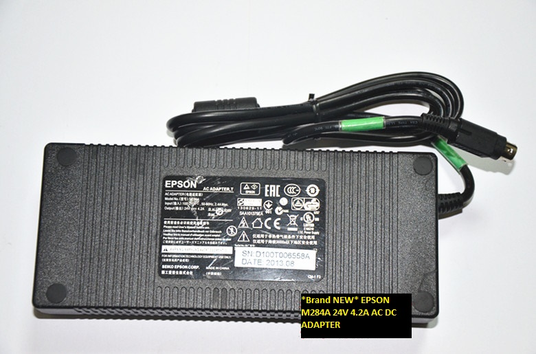 *Brand NEW* EPSON M284A 24V 4.2A AC DC ADAPTER